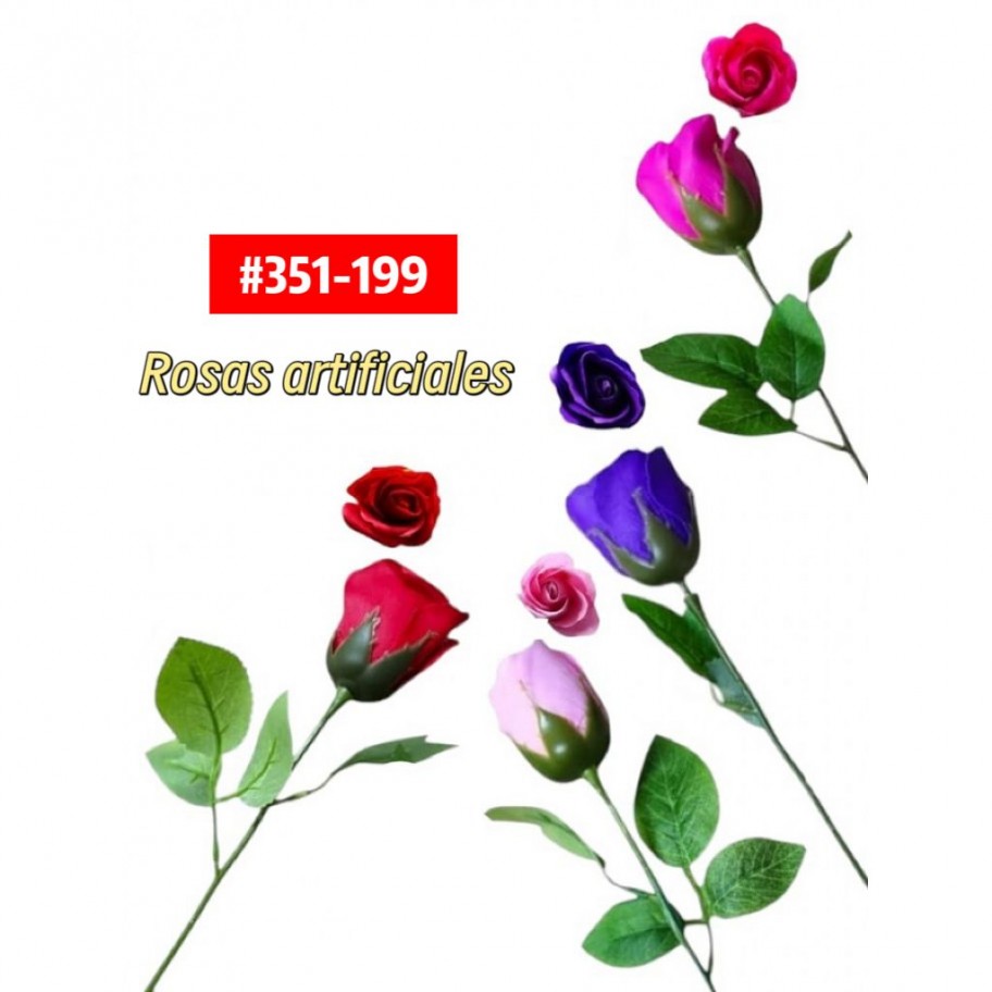 ROSAS CON PETALOS DE JABON G #351-199