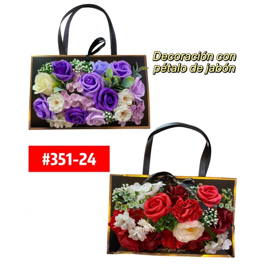 BOLSA DE ROSAS PETALOS DE JABON #351-24 PROMO