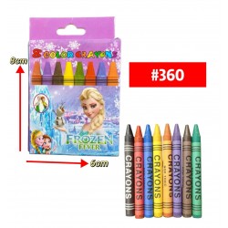 CRAYONES DE CERA *8 #360 P.U