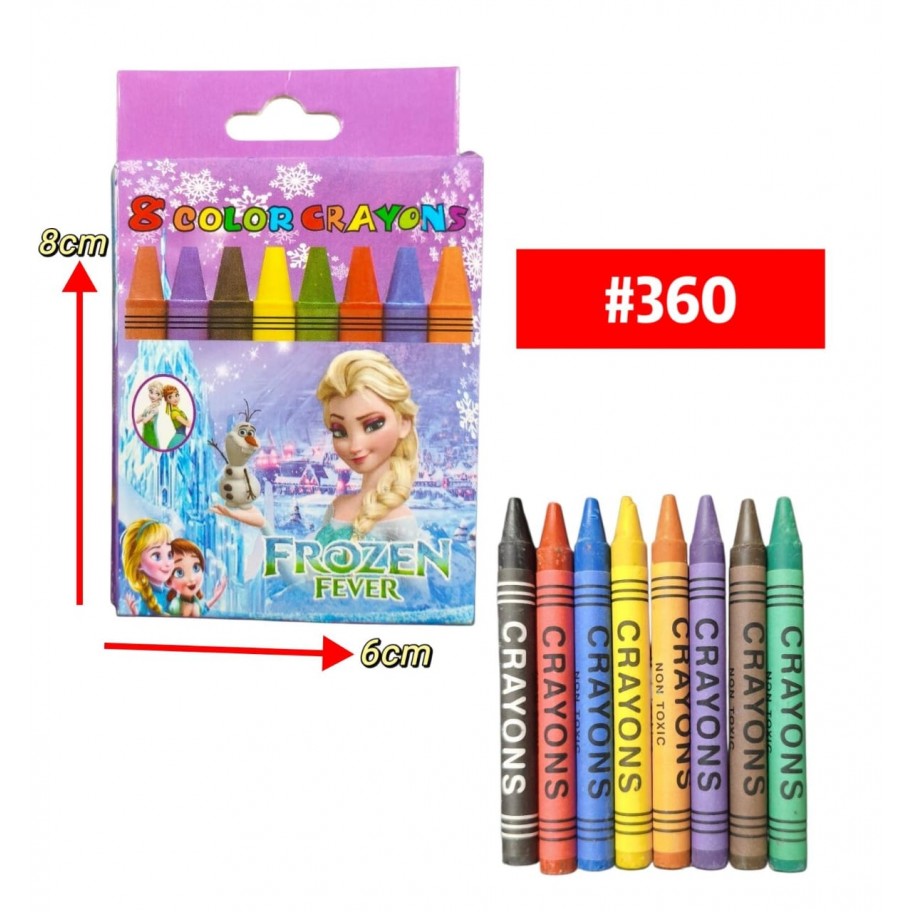 CRAYONES DE CERA *8 #360 P.U