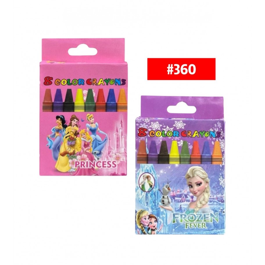 CRAYONES DE CERA *8 #360 P.U