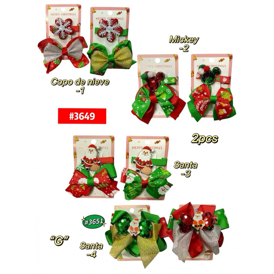 GANCHITOS NAVIDEÑOS *2 #3649 P.U