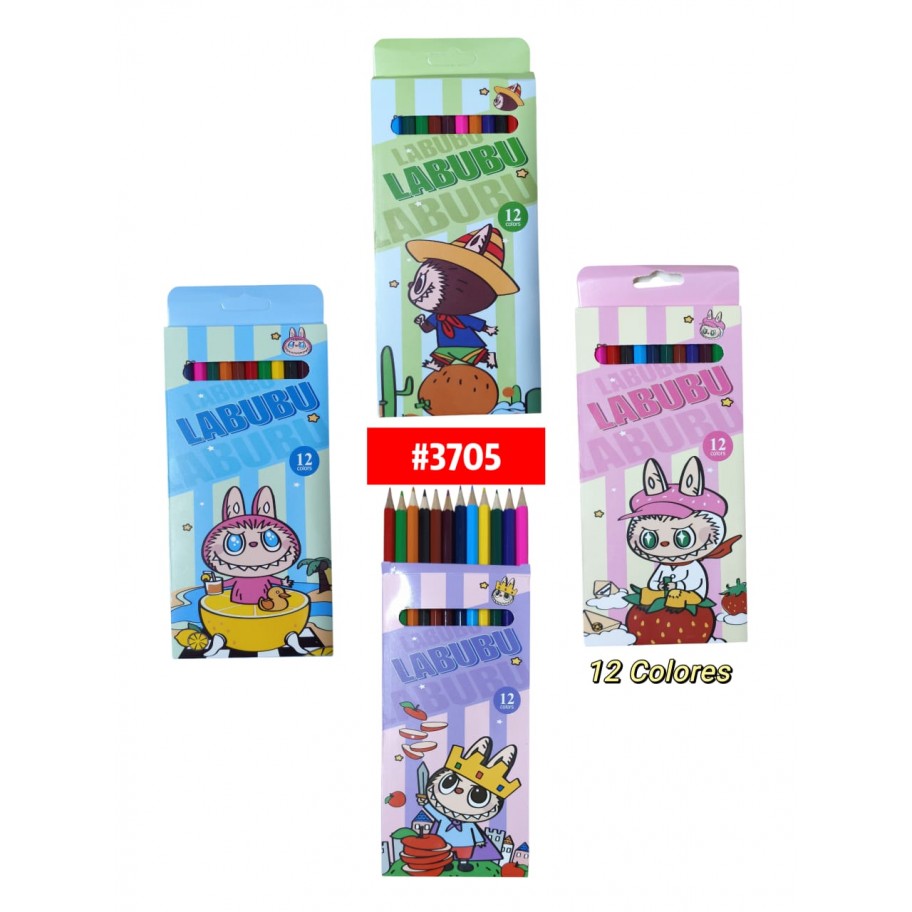 COLORES 12pcs LABUBU #3705