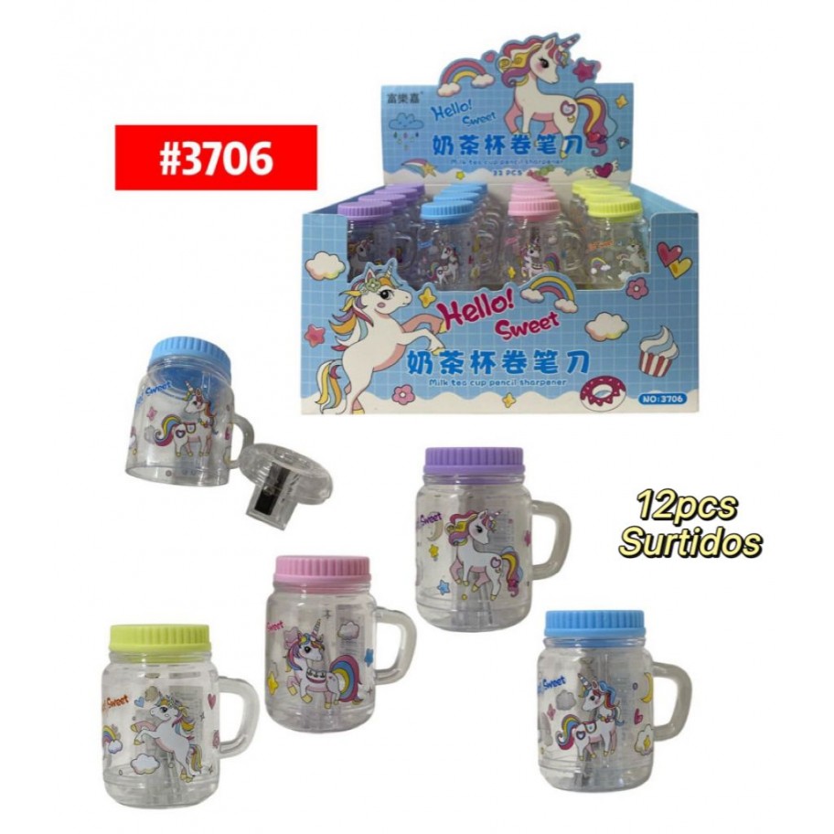 SACAPUNTAS UNICORNIO *12 #3706
