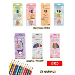 COLORES CAPYBARA SANRIO 12uds #3720