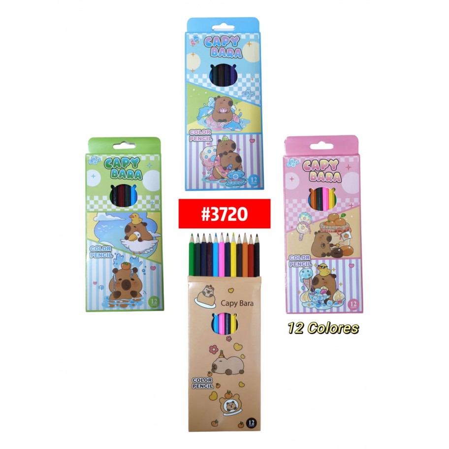 COLORES 12pcs CAPYBARA #3720