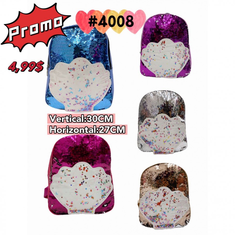 MORRAL OSTRA LENTEJUELAS #4008 PROMO