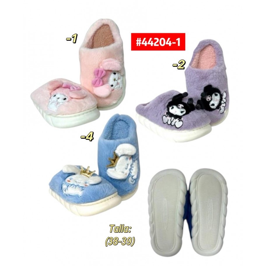 PANTUFLAS ACOLCHADAS 28cm SANRIO #44204-1 P.U