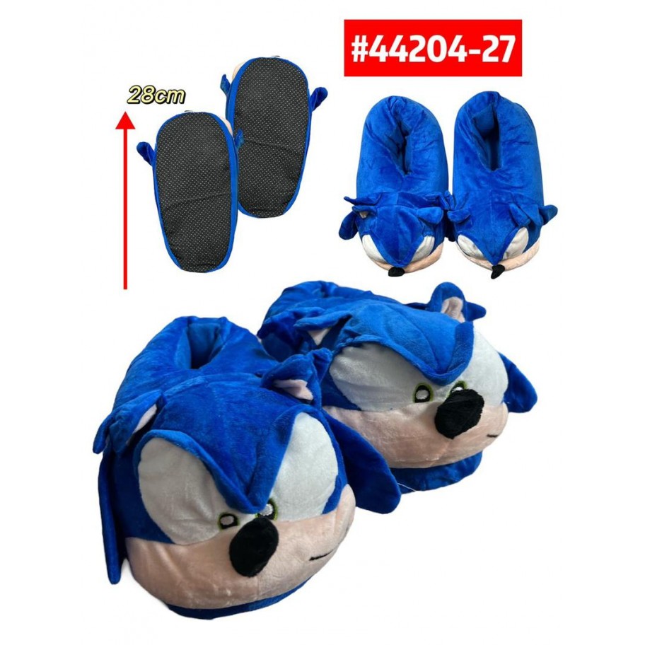 PANTUFLAS  ACOLCHADAS SONIC 28cm #44204-27 P.U