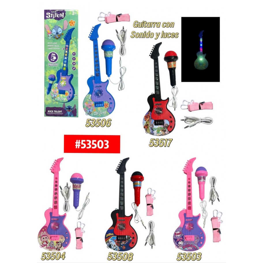 GUITARRA CON MICROFONO INFANTIL #53503