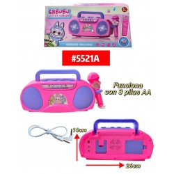 MICROFONO CON ALTAVOZ LABUBU #5521A