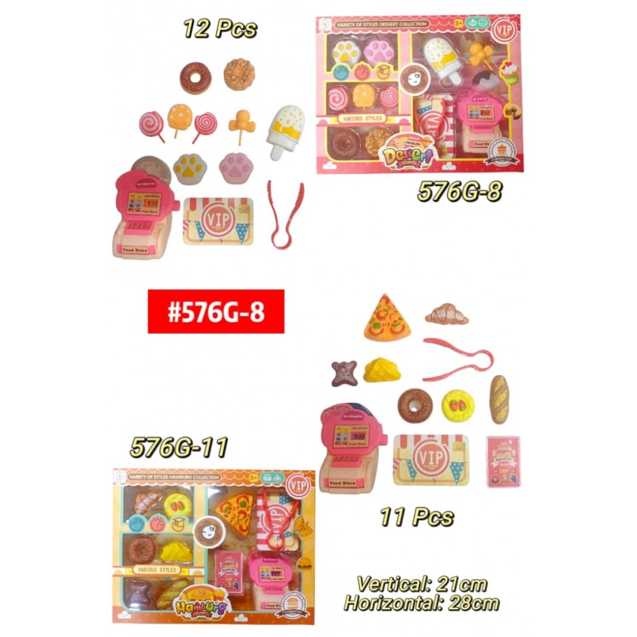 SET DE COMIDA POSTRE 11/12pcs #576G-8
