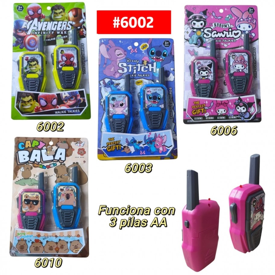 WALKIE TALKIE INFANTIL #6002