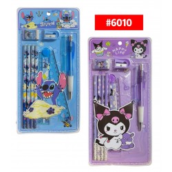 KIT ESCOLAR STITCH KUROMI 10pcs #6010