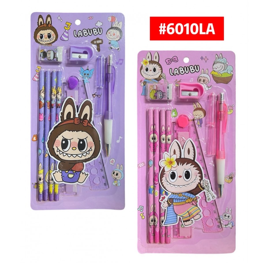 KIT ESCOLAR LABUBU 10pcs #6010LA P.U