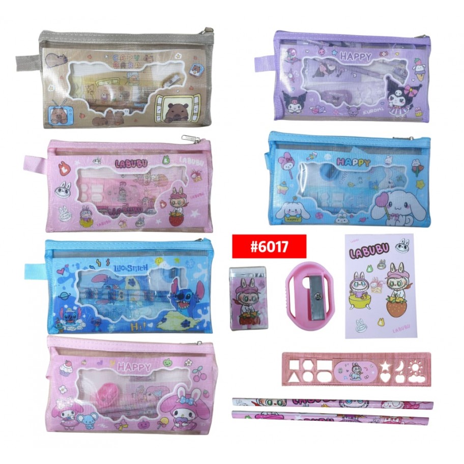 KIT ESCOLAR CON CARTUCHERA SANRIO #6017