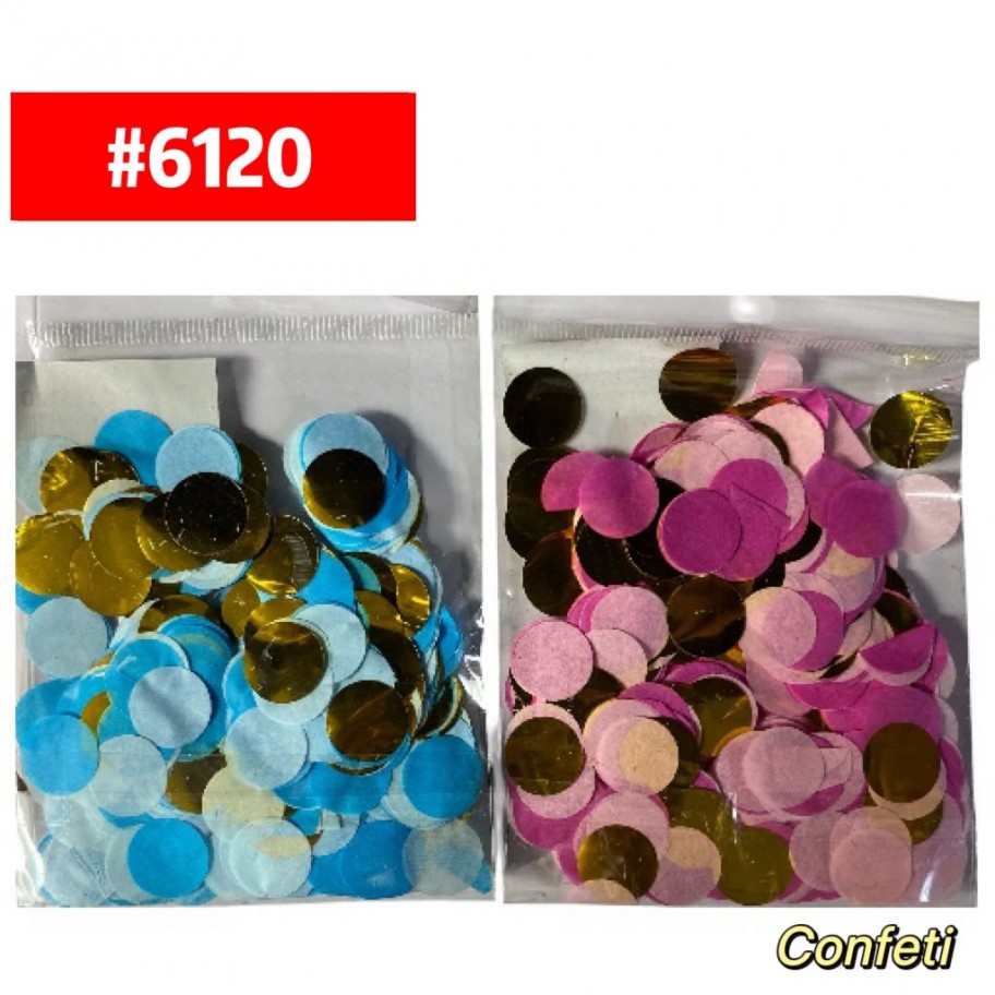CONFETTI AZUL ROSADO #6120