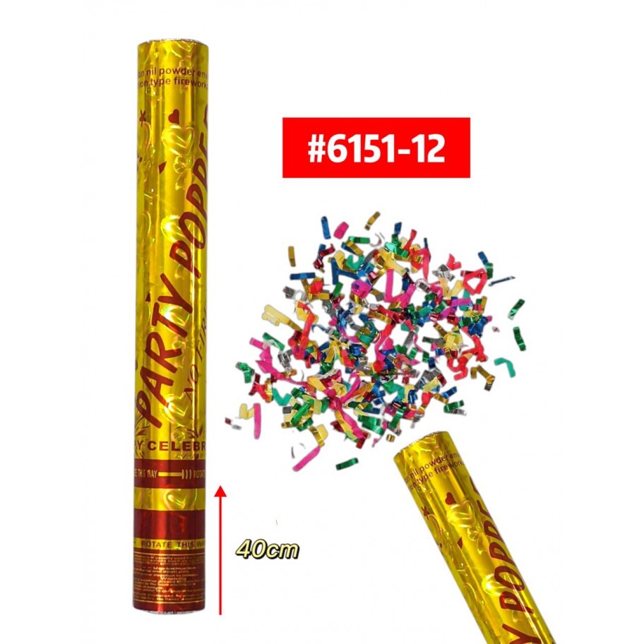 CAÑON CONFETTI 40cm #6151-12