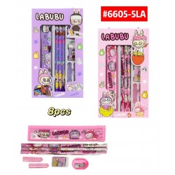 KIT ESCOLAR LABUBU 8pcs #6605-5LA P.U