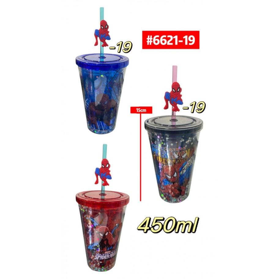 VASO SPIDERMAN 450ml #6621-19