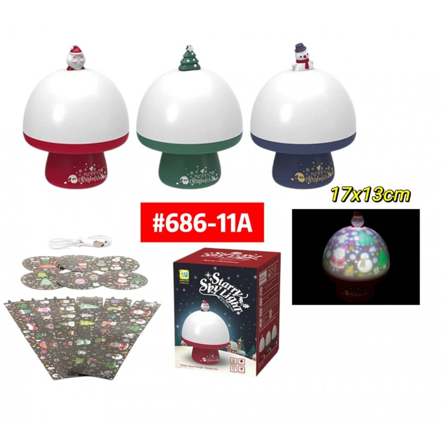 LAMPARA DE MESA NAVIDEÑA #686-11A PROMO