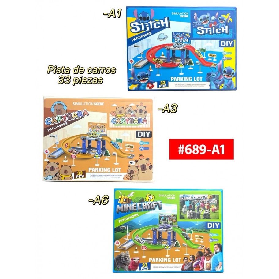 PISTA DE CARROS 33pcs #689-A1