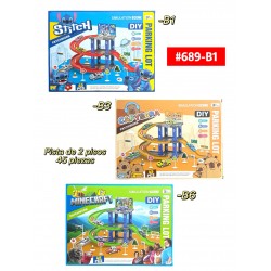 PISTA DE CARROS 2 PISOS 45pcs #689-B1