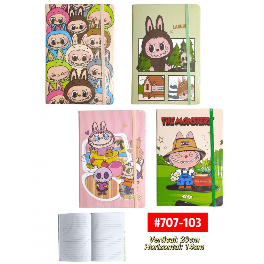 LIBRETA CON TIRA LABUBU #707-103