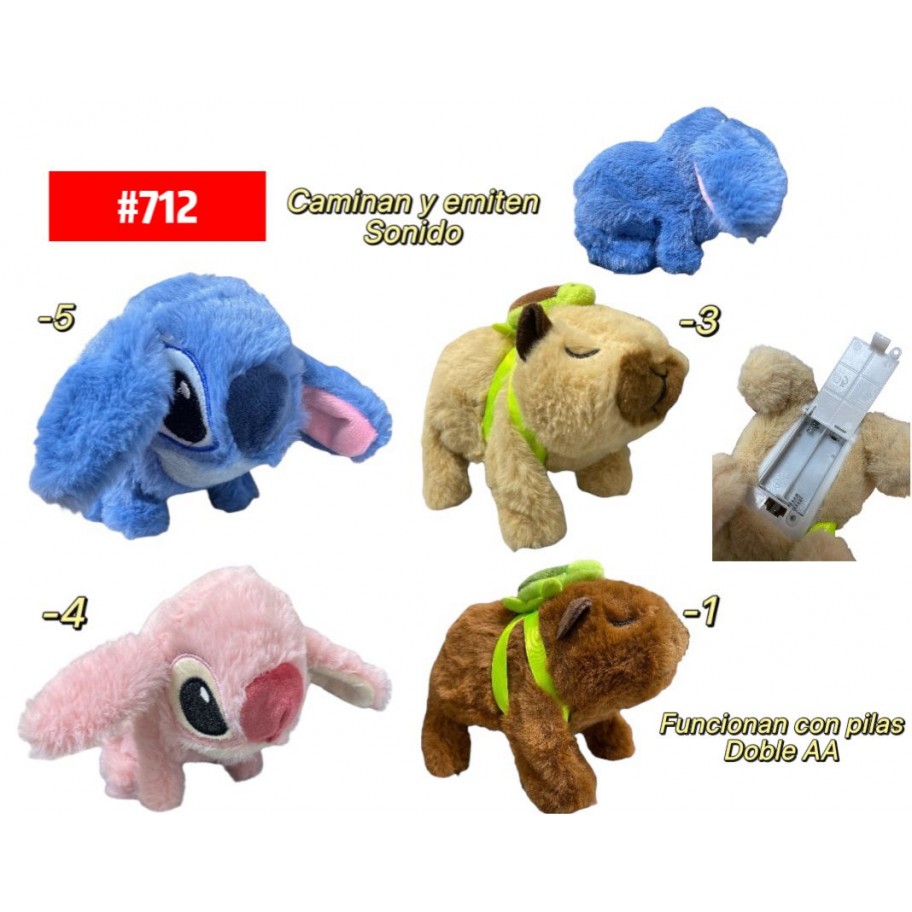JUGUETE STITCH CAPYBARA CAMINANTE #712 P.U