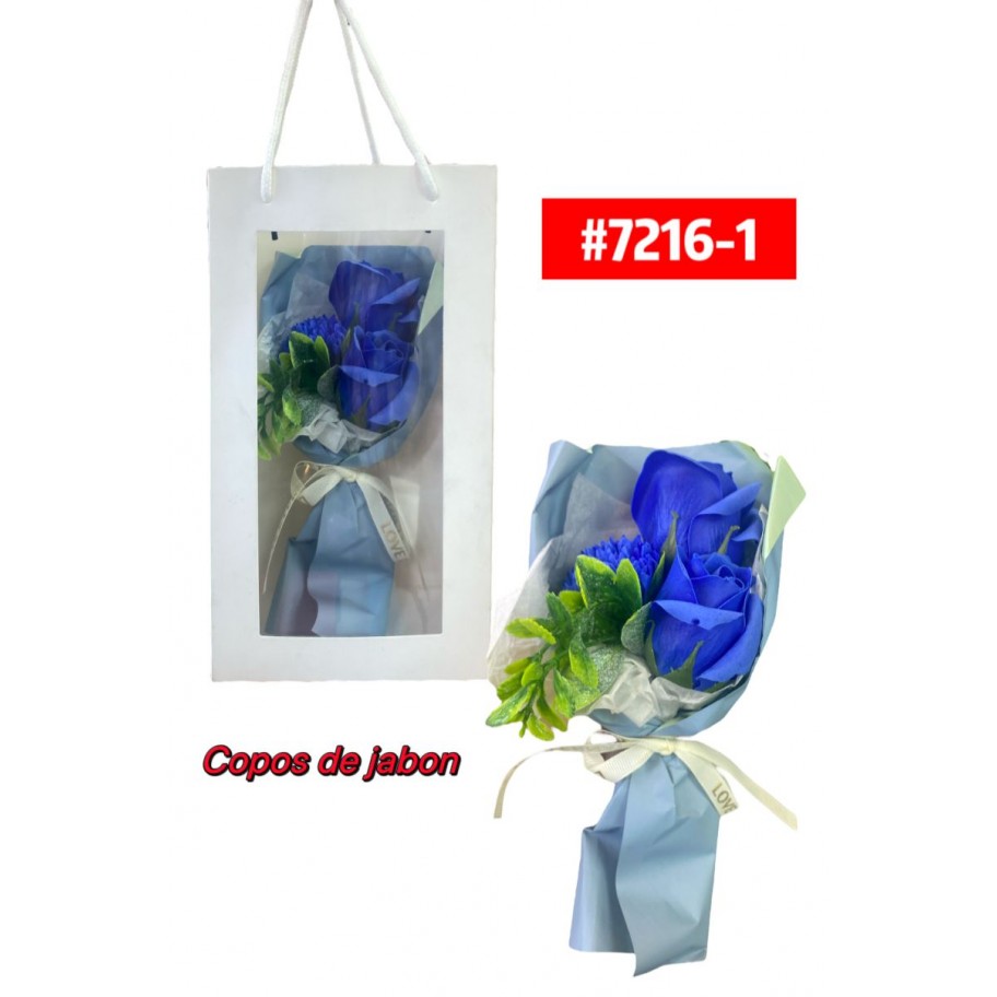 ROSAS JABON CON BOLSA #7216-1 P.U