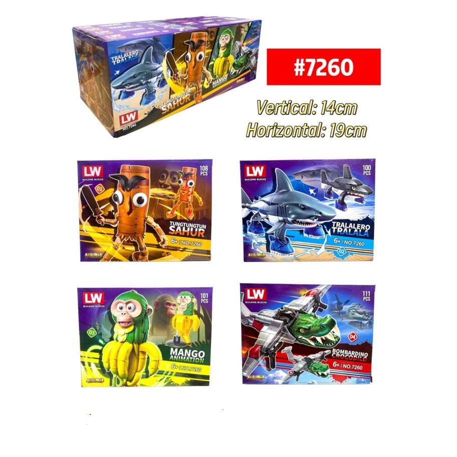 LEGO ITALIAN BRAINROT *4 #7260