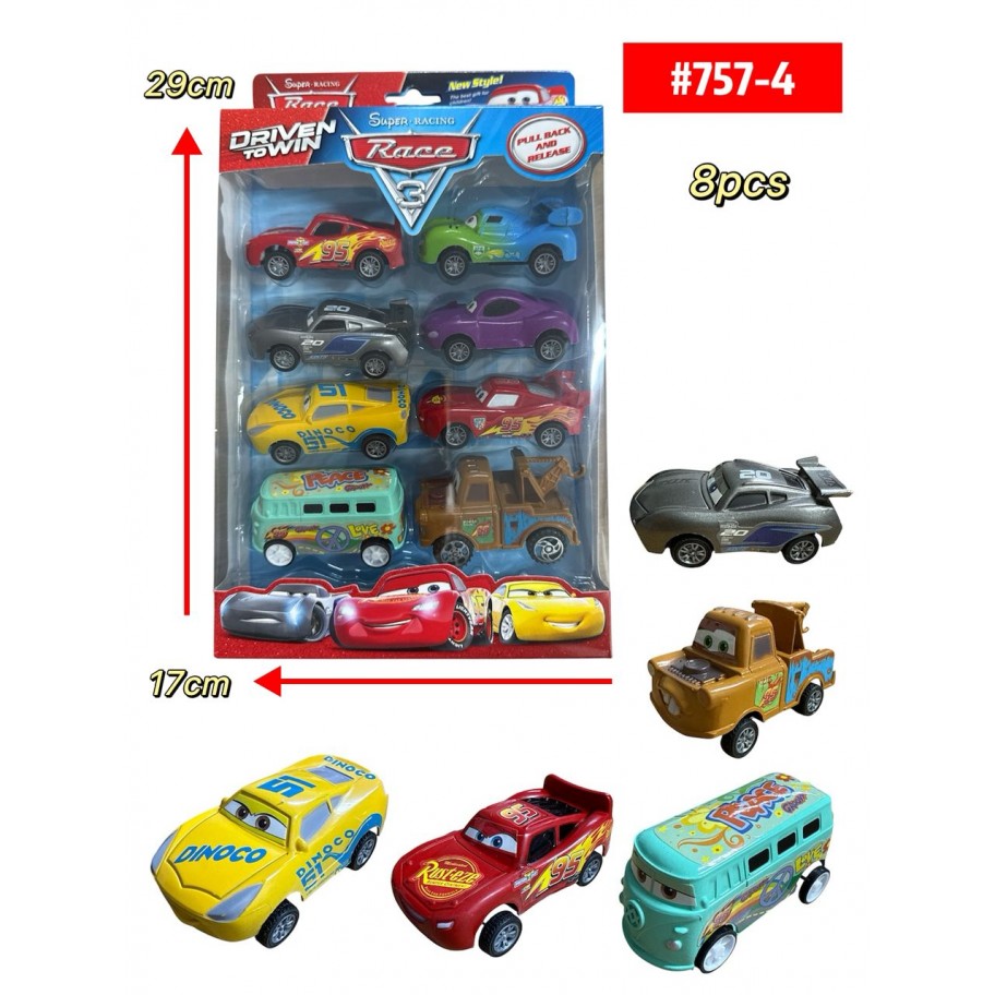 CARRITOS CARS 8pcs #757-4