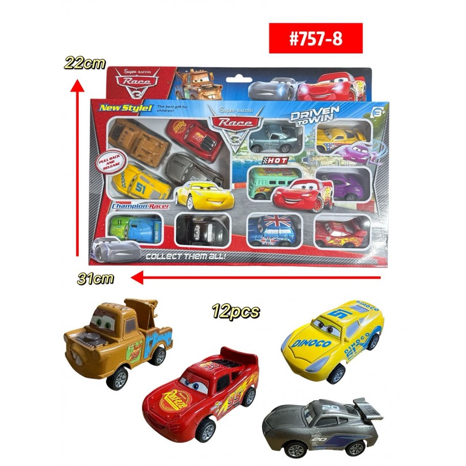 CARRITOS CARS 12pcs #757-8