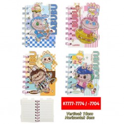 AGENDA DE NOTAS CON AGUA LABUBU #7777-7774/-7704 PROMO
