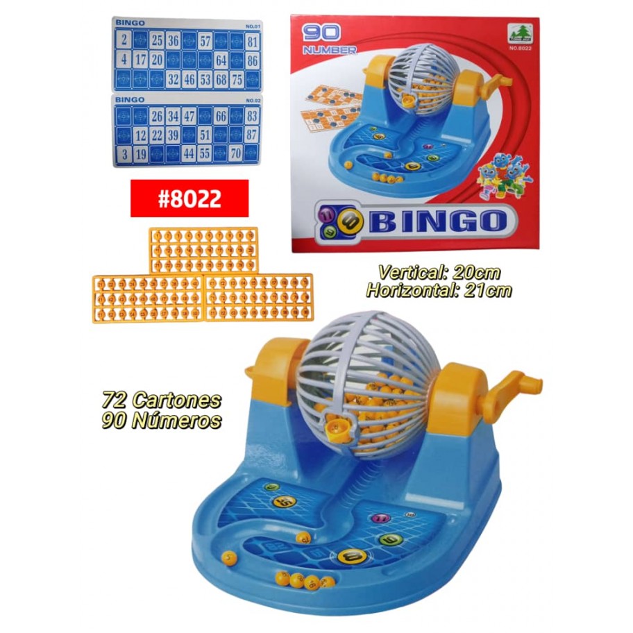 JUEGO DE MESA BINGO AZUL #8022
