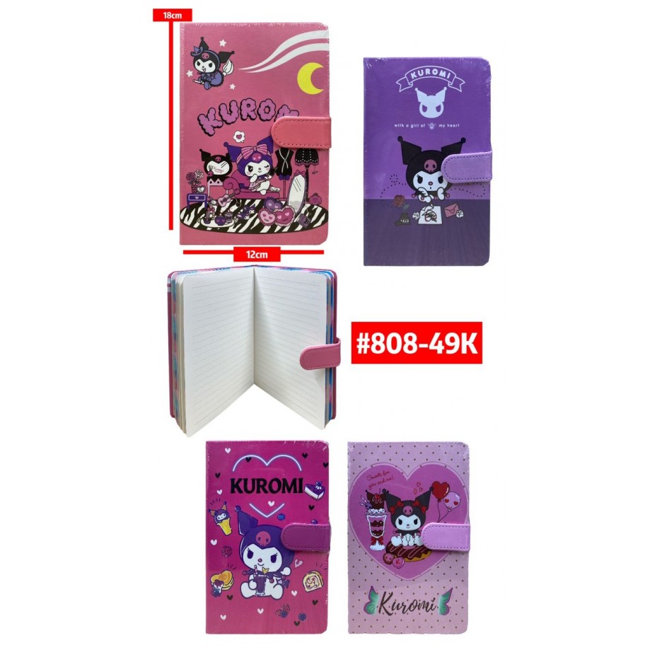 CUADERNO CON IMAN KUROMI #808-49K