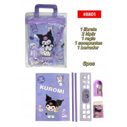KIT ESCOLAR KUROMI 6pcs #8801