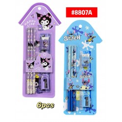 KIT ESCOLAR KUROMI STITCH 6pcs #8807A