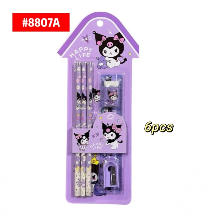 KIT ESCOLAR KUROMI 6pcs #8807A