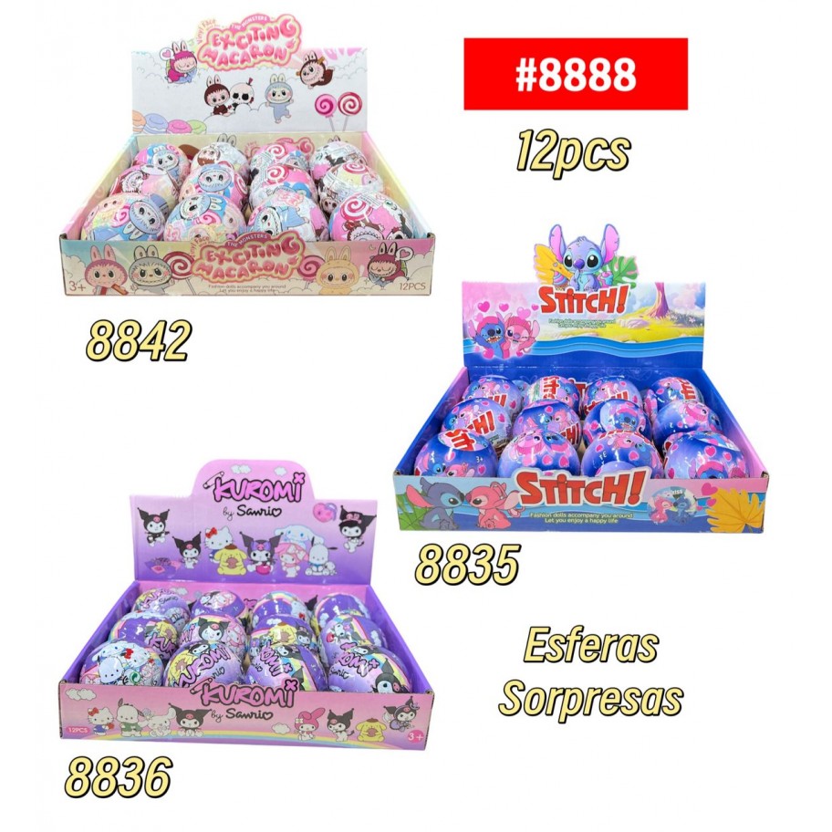 ESFERAS SORPRESA 12pcs #8888