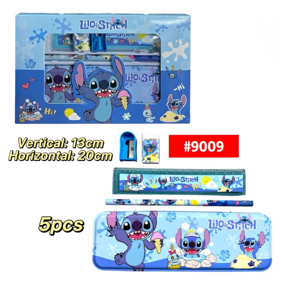 KIT ESCOLAR STITCH 5pcs #9009