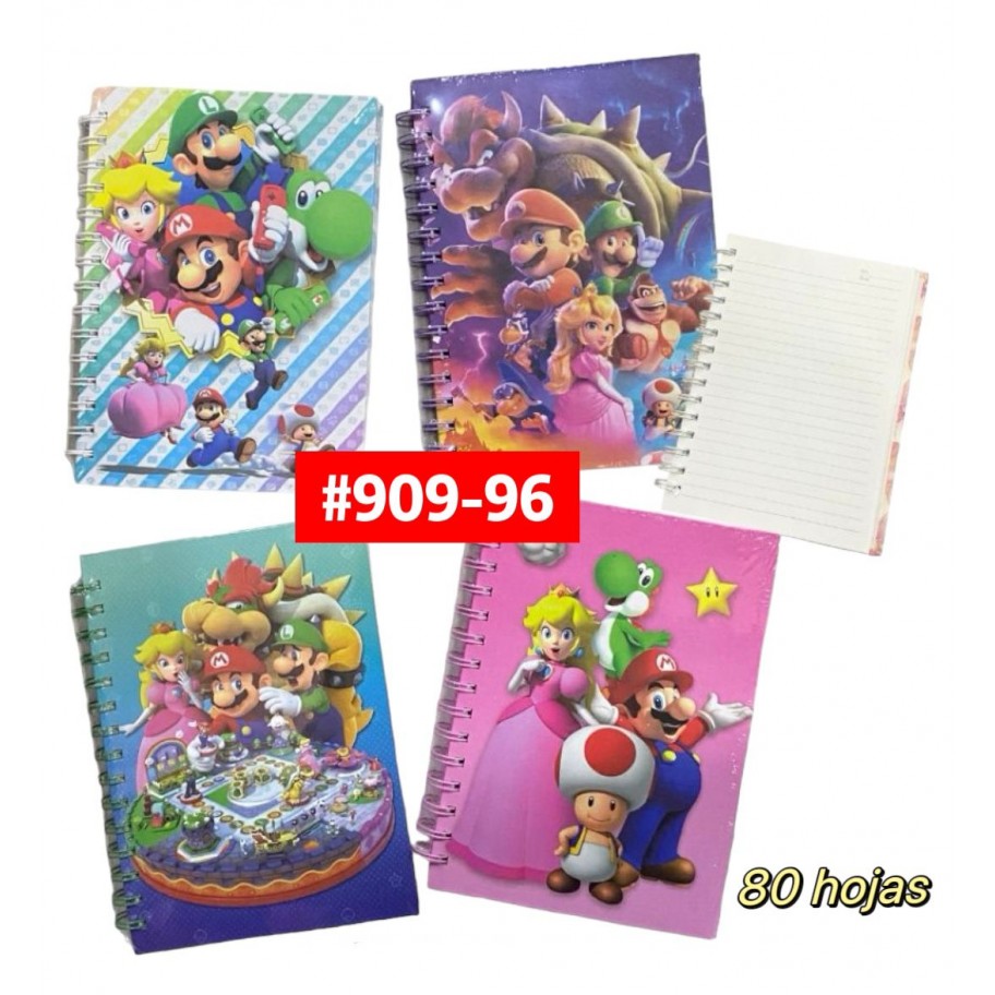 LIBRETA SUPER MARIO #909-96 PROMO