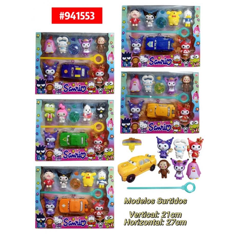 SET DE SANRIO CON CARRITO 9pcs #941553 P.U