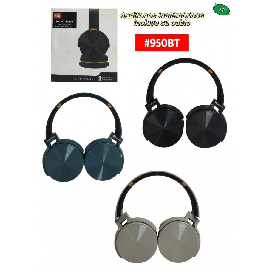 AUDIFONOS MUSIC JB950 #950BT