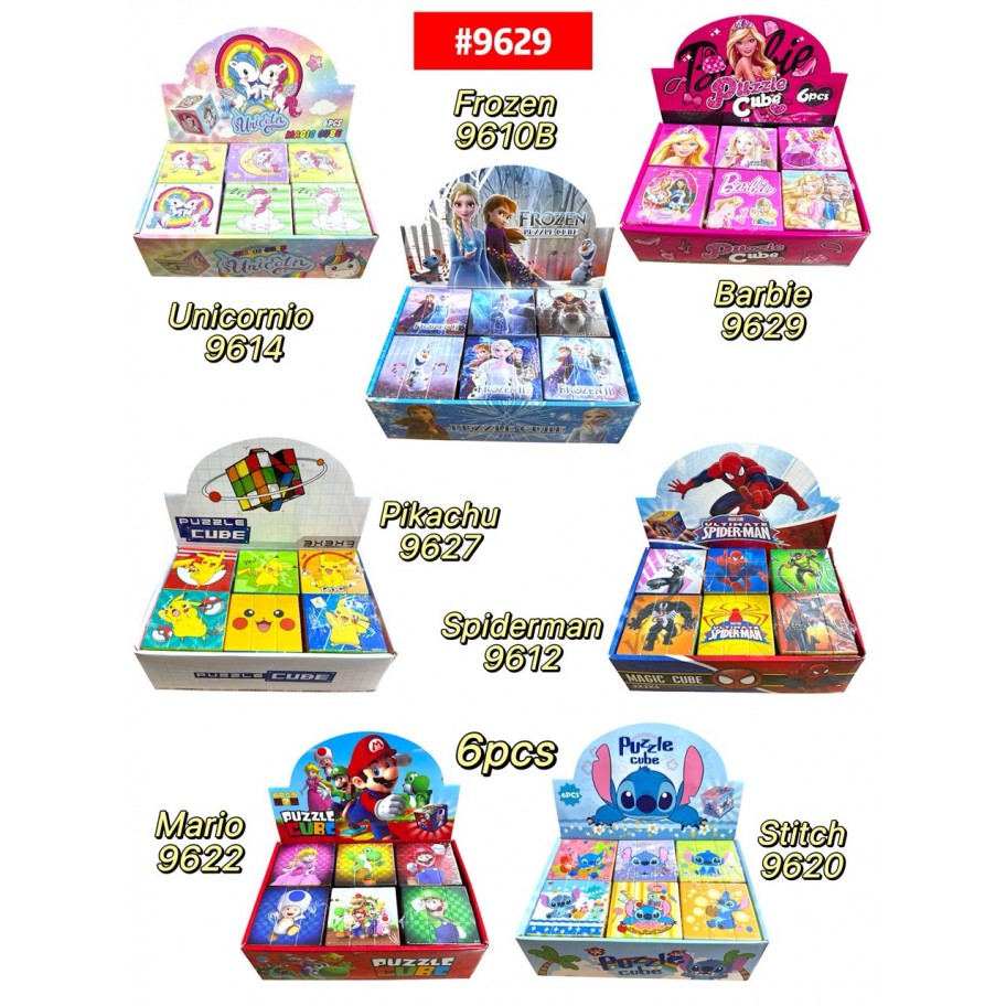 CUBO RUBIK INFANTIL 6pcs #9629 PROMO