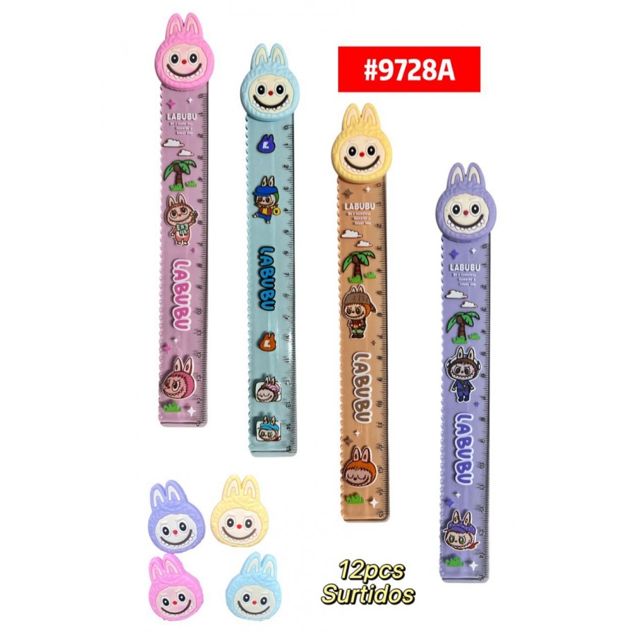 REGLA 15cm LABUBU *12uds #9728A