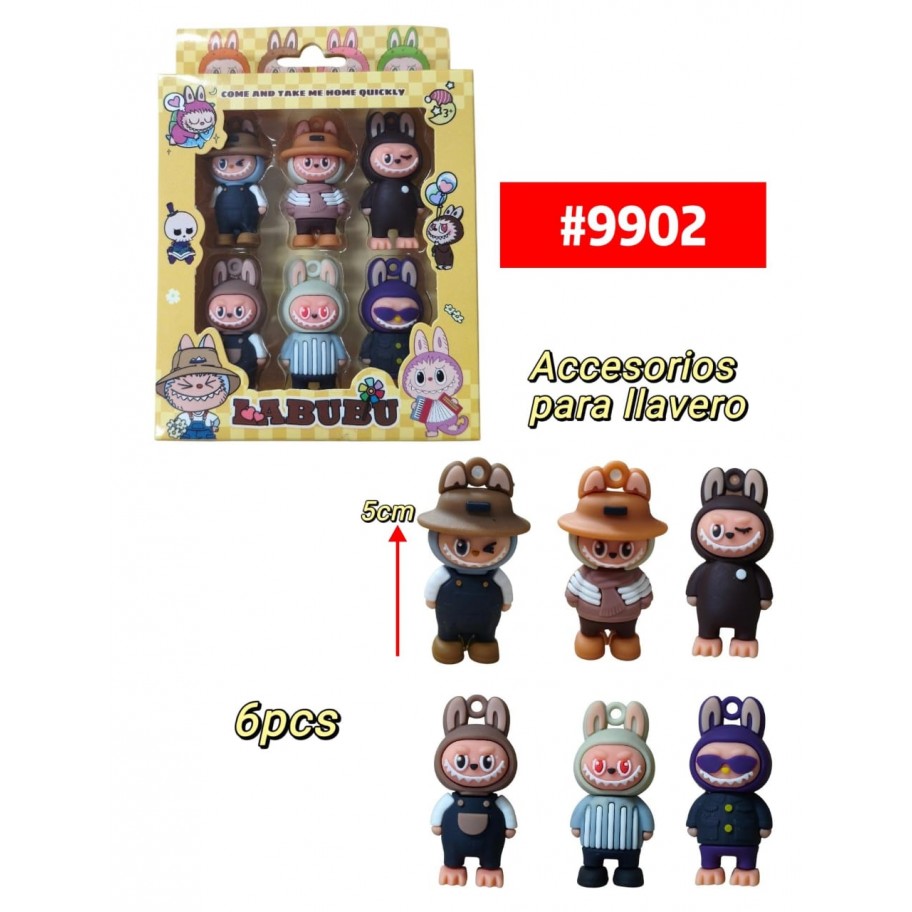 ACCESORIO PARA LLAVERO LABUBU 6pcs #9902 PROMO