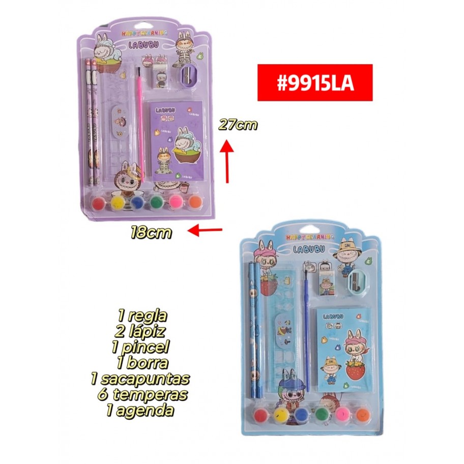 KIT DE COLORES LABUBU #9915LA PROMO