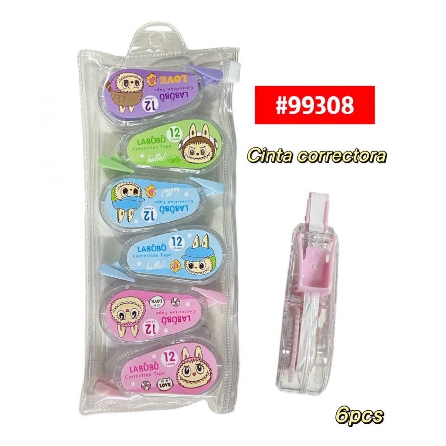 CINTA CORRECTORA LABUBU *6 #99308