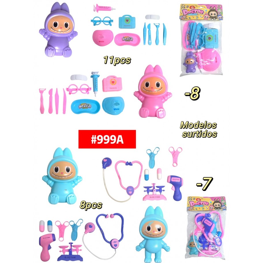 SET DE DOCTORA LABUBU 8-11pcs #999A